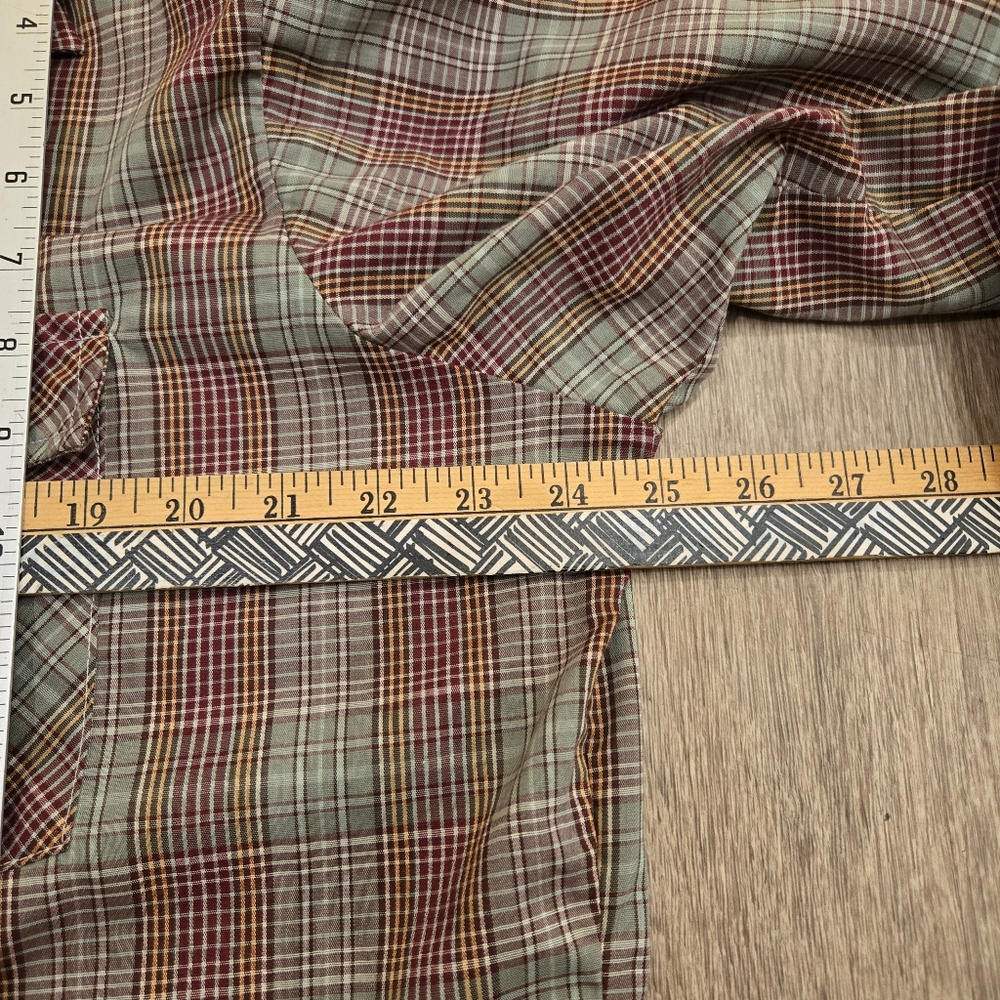 Vintage 70s Sears Sportswear Westfall Plaid Button Down Shirt Shirt Mens XL - Picture 7 of 11